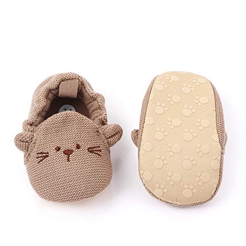 Baby Boy Girl Knit Walking Shoes Non Slip Soft Sole Infant Toddler Slipper Newborn Moccasins First Walker House Crib Sneaker Shoes2