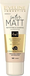 Eveline Cosmetics Satin Matt Podkład matujący – No 101 – ivory