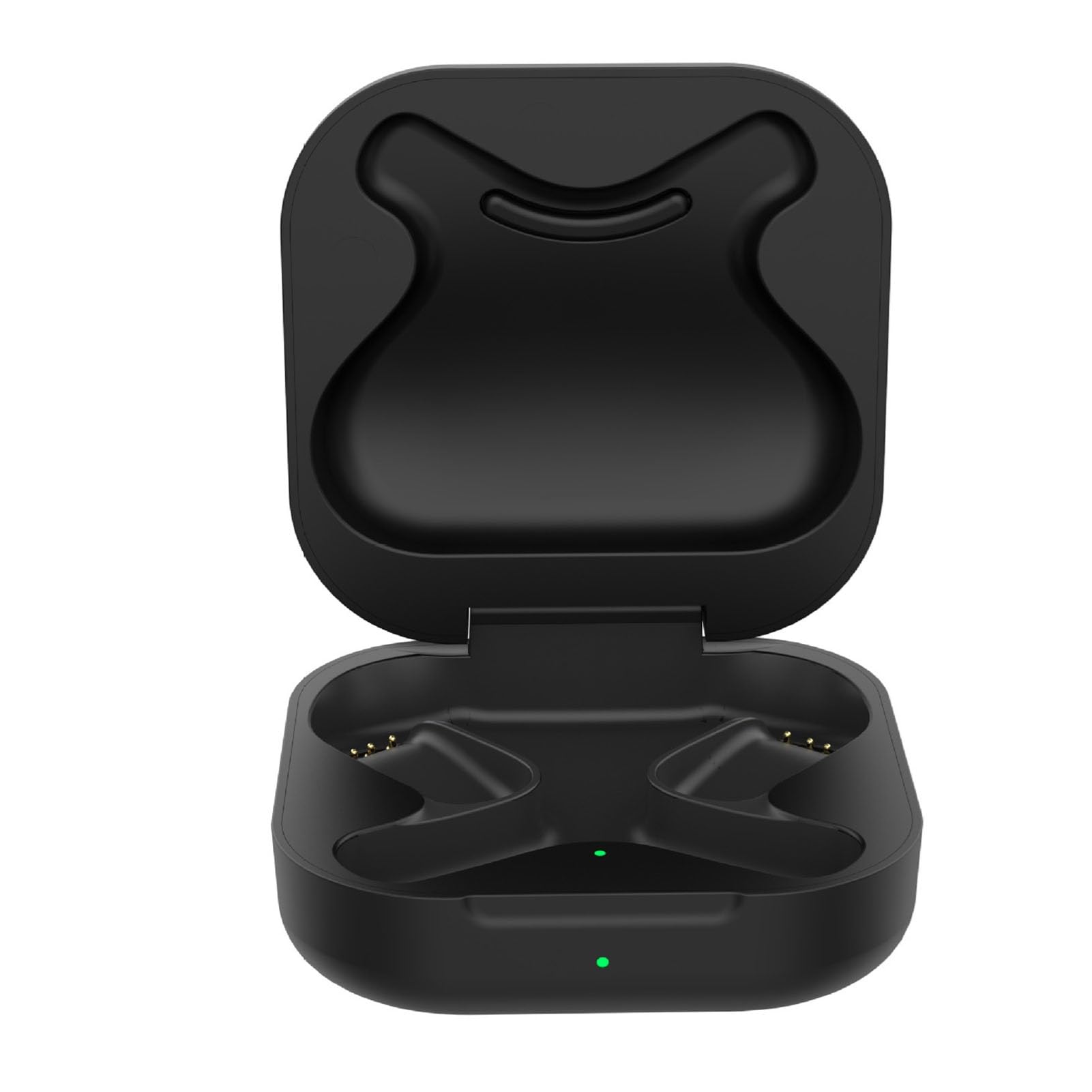 Generic Auriculares Inalámbricos Estuche de Carga Protector ABS PC USB C Cargador de Auriculares Compacto Portátil Power Negro