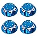 kingsea 4Pcs RC Car 1/8 Scale 17mm Hex Wheel Nut Anti-Skid Dust Lock Nuts Adapter Compatible with LOSI Team-C RC Off-Road Truck Wheel and Tire Accessories Dark Blue