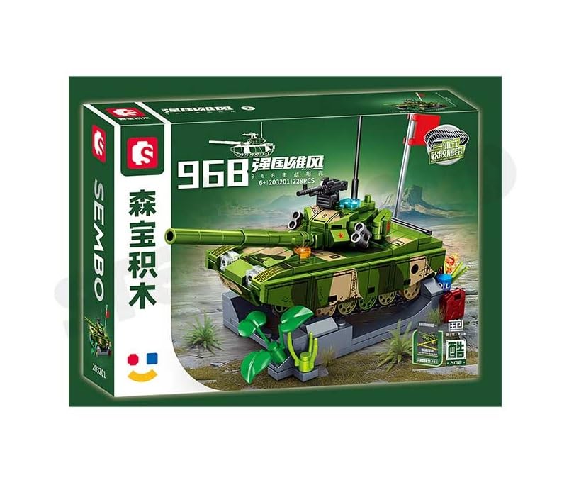 MICROMINI DIY Elite Hero Tank Blocks Building Set 203201-228 pcs STEM Construction for Ages 6+|Unleash Imagination wih Exclusive 242 Pieces of Blocks