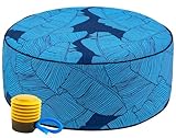 UPWELL Waterproof Inflatable Outdoor Ottoman Pouf,Portable Patio Footrest, Durable & Stylish, Perfect for Garden, Pool, Camping & Home Use - D20 xH9(LiteEase)