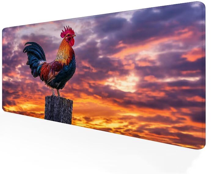 Grand tapis de souris gamer 900x500 original violet avec bords cousus
