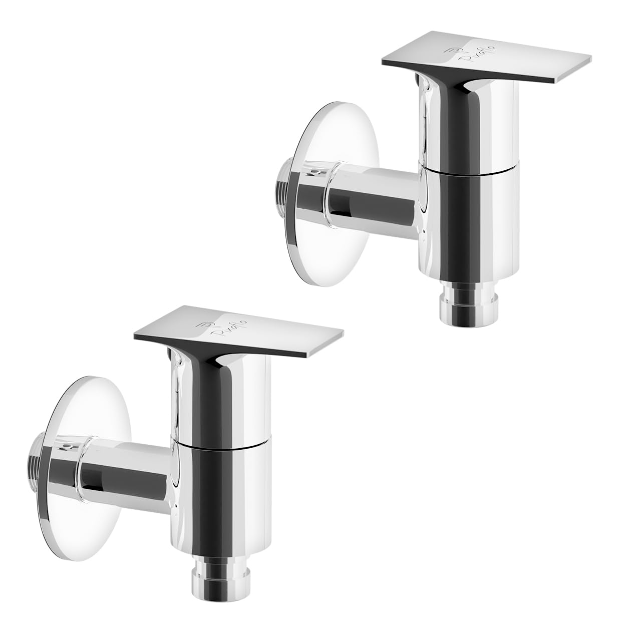 Pixaflo Brass Washing Machine Bib Tap with Wall Flange | Chrome | Combo Pack of 2 (Sea)-image-34