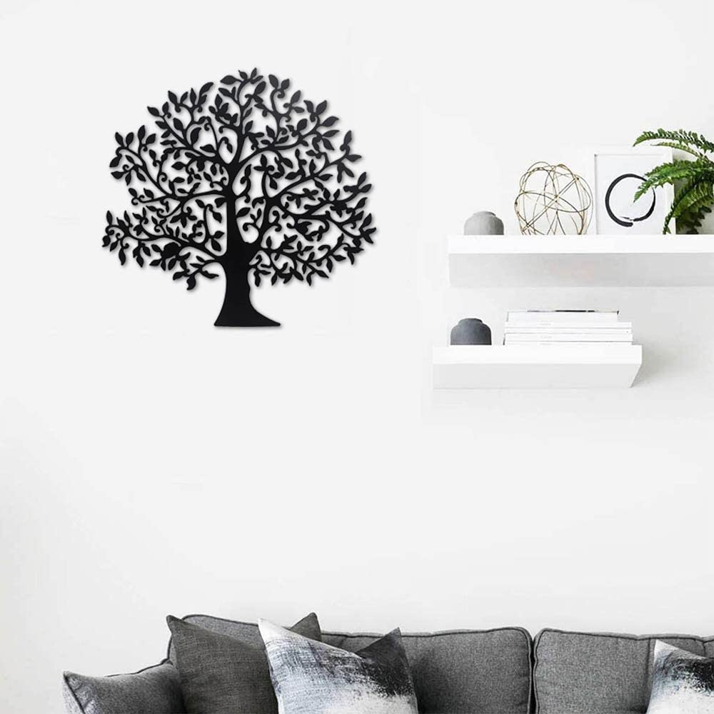 Metalen wanddecoratie Abstracte Boom (drieluik) | Kunst van Staal