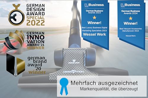 Eco-Tierhaardüse TK 286 von Wessel-Werk | Turbobürste | Ideal für Haustierbesitzer und Allergiker | entfernt Katzen- und Hundehaare | Ideal für Energiesparsauger | inkl. Reinigungszubehör