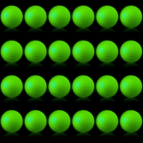 Deekin 24 Pcs Glow in The Dark Golf Balls for Night Sports Fluorescent Night Glow Golf Balls Gift...