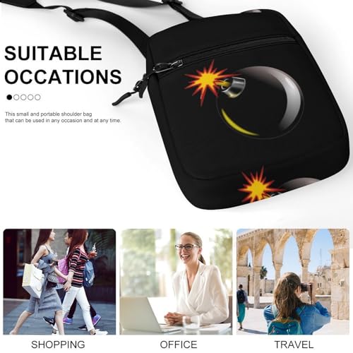 Bomb Exploded Mini Crossbody Bag Anti-Theft Side Shoulder Bags Messenger Bag Unisex4