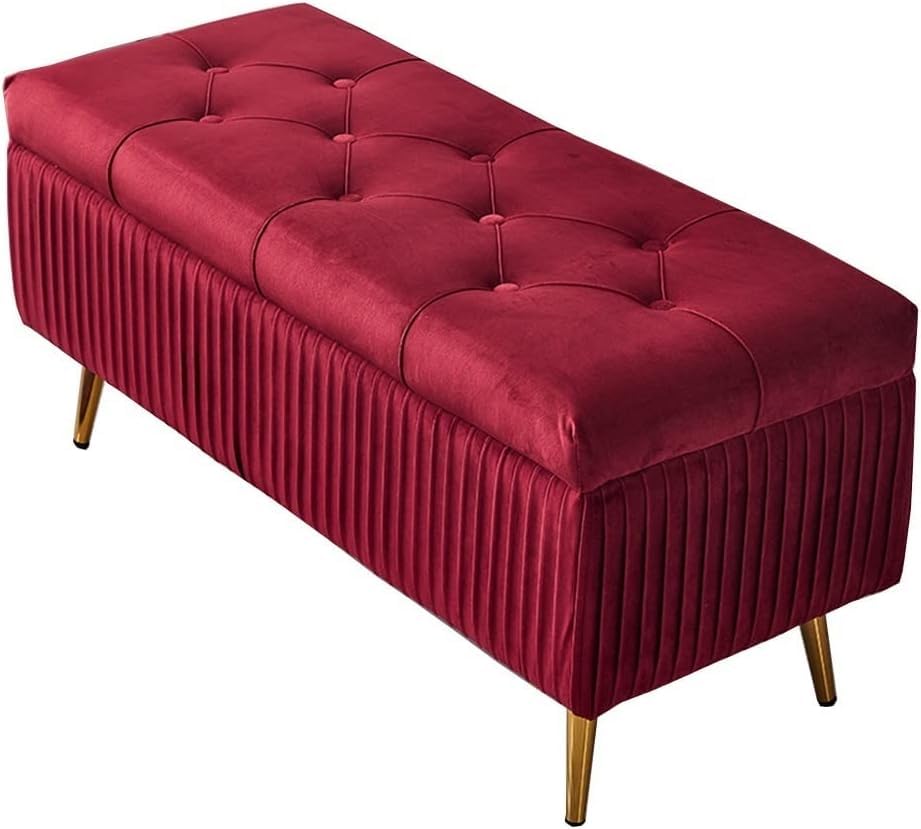 Pouf de rangement pliable pour organiser le couloir et changer de chaussures