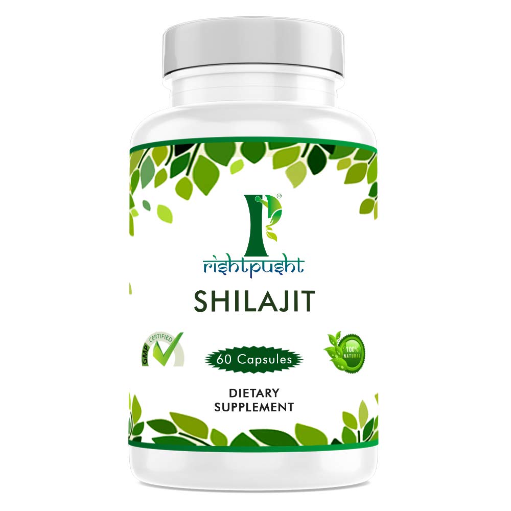 Pure Himalayan Shilajit Capsules | 60 Capsules | High Fulvic Acid & Trace Minerals | Supports Energy, Strength, Stamina & Wellness | 100% Ayurvedic Supplement | Pack of 1