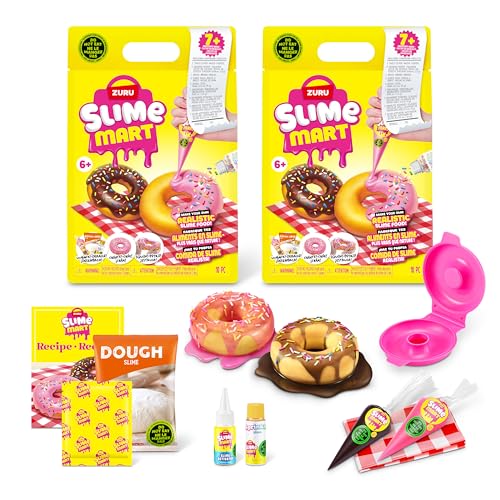 Slime Mart kleine Tüte (Krapfen) von ZURU (2 Pack) Schleim-Spielzeug Basteln für Kinder und Kidults Soft-Schleim-Herstellungsset für Mädchen von 610 Rosa