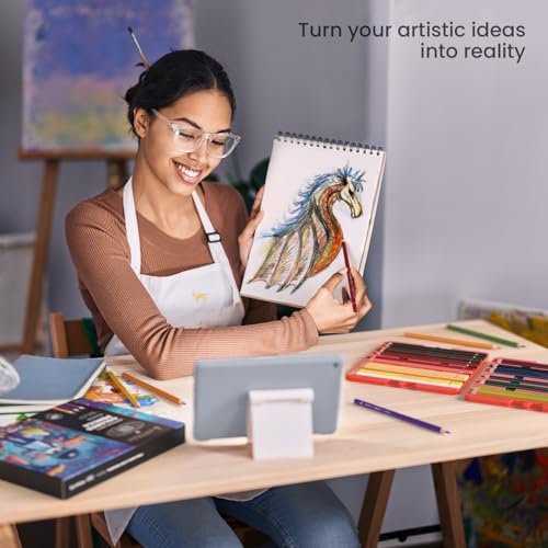 ARTEZA AKU World Lápis de cor, 48 lápis à base de cera em caixa de lata para adultos, edição limitad