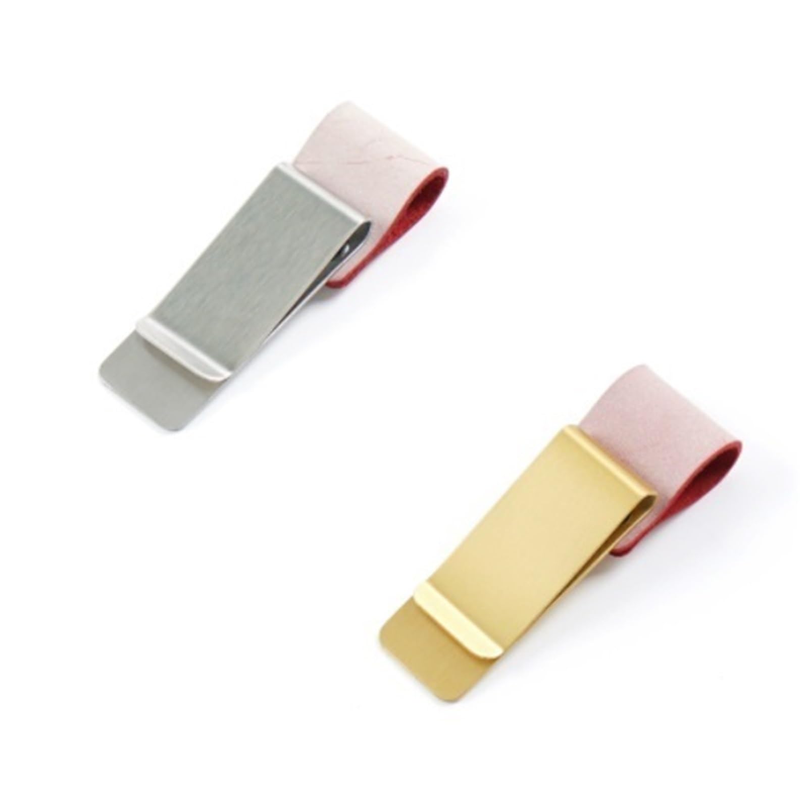 Mlyvax Leather Pen Holder Clip for Traveler Notebook Journals, Brass Bookmark Clips Book Pages Divider for School Stationery(8pcs,Brass)