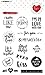 Clear Stamp Love texts Filled With love nr.509