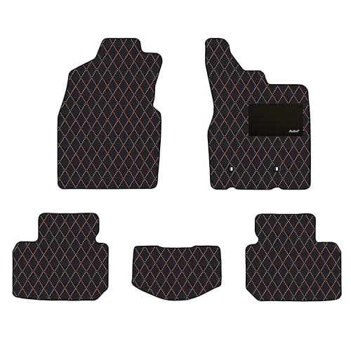 【次世代レザーマット】Aviles ダイハツ タフト LA910S フロアマット(01:2WD, 10:カーボン柄 × 黒)