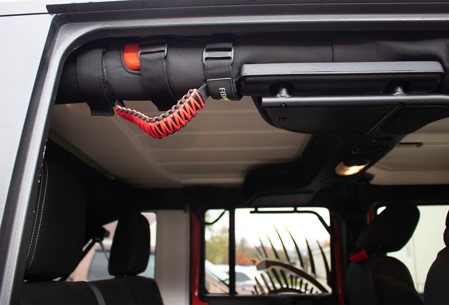 Automotive Fishbone Offroad FB55280: Red Paracord Grab Handles
