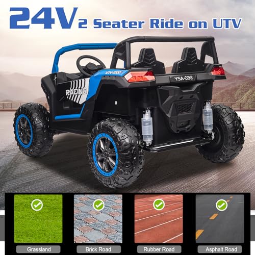 Image of 24V Ride On Toys for Big Kids Maximum Weight Capacity 660 LB Kids Car