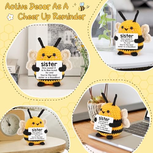 Bee Positive Sister Birthday Gifts, Christmas Sis Gift from Brother/Sister - image 9