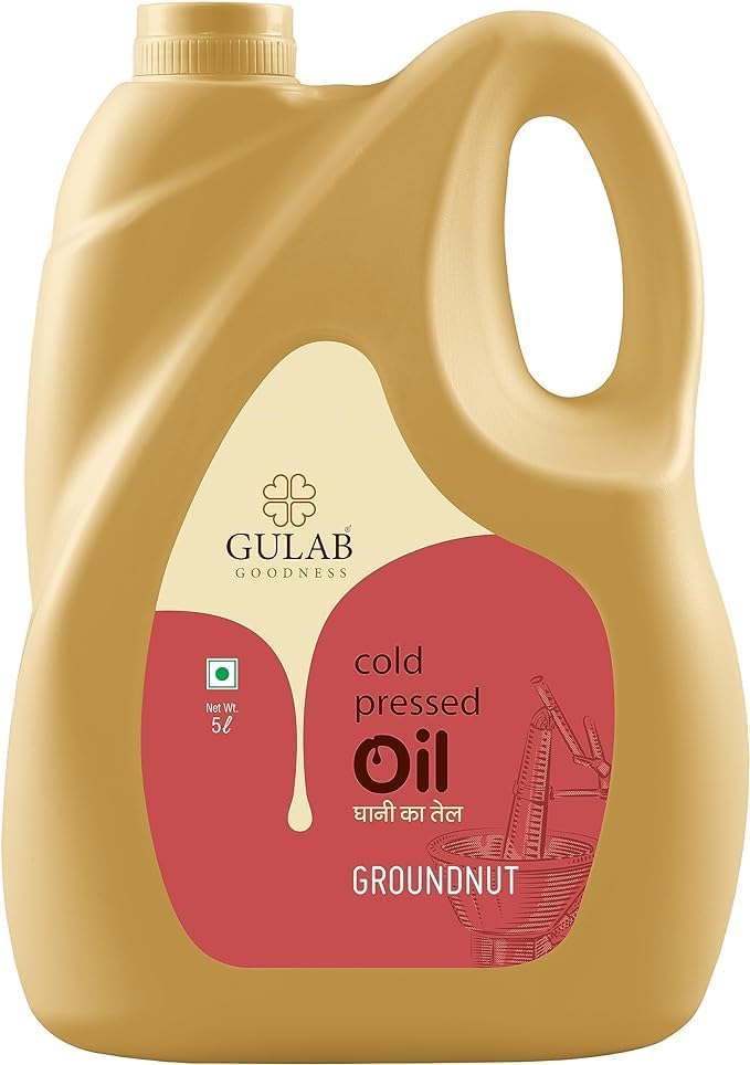 Gulab Cold Pressed Groundnut Oil (5 Lit)