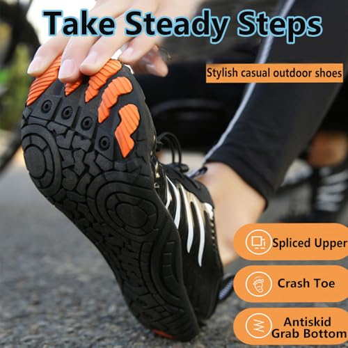 ZJQ Grounded Footwear for Women, Grounded Footwear for Men, Grounded Footwear Barefoot Shoes, Trail Running Barefoot Shoes2