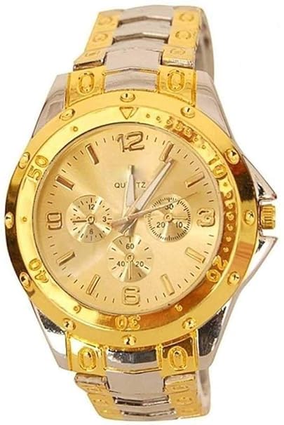 UROOJ decent Analogue Mens Watch (Gold Dial & Strap) (B0D9FSDS85) Amazon Price History, Amazon Price Tracker