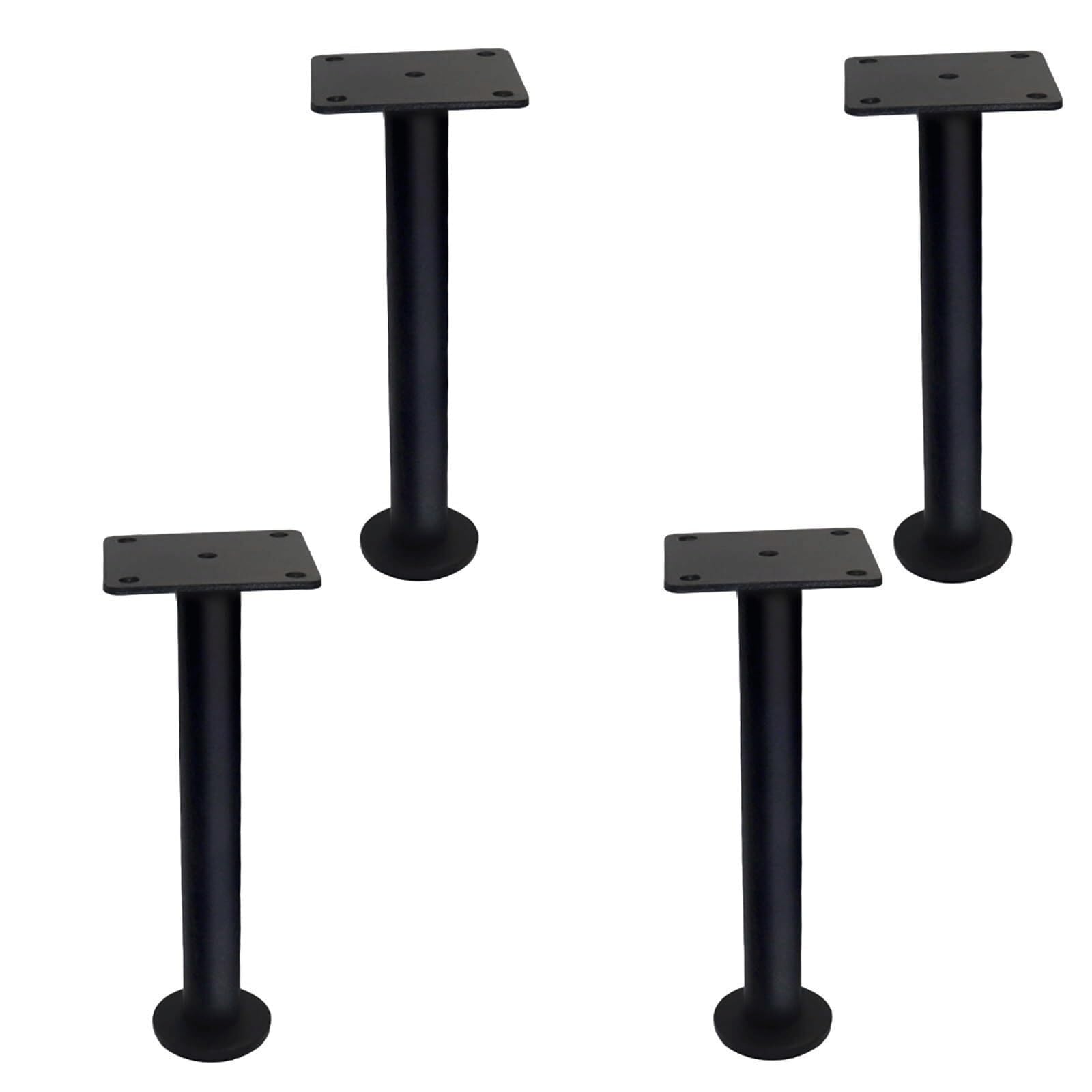 UYHBCNQD 4Pcs Replacement Legs Set Adjustable Furniture Legs Bed Desk Support Legs Metal Furniture Foots Dressers Sofa Feets Heavy Duty(Nero,10cm)
