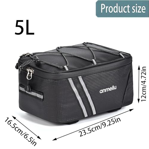 Zefeng Gepäckträgertasche für Fahrrad, Gepäckträger, Fahrradtasche, Gepäcktasche,...