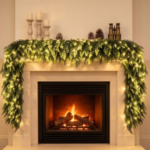 5.9ft Christmas Garland Norfolk Pine Garland Artificial Greenery Garland - image 5