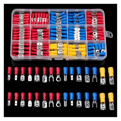 Kit de connecteurs de fil bornes à sertir à froid et connecteurs à bout de pelle 280pcs