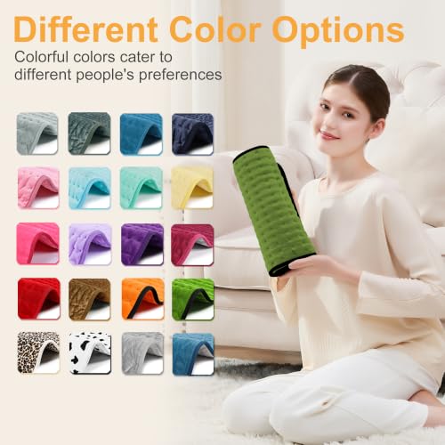 Image of Heating Pad,Electric Heating Pads,Heating Pad for Back,Green,24x12 Inch | Heating Pads for Shoulder,Neck,Abdomen,Knee,Arms,Legs,Heat Pad for Birthday Father Mother Gift Women Men,6 Heat Settings