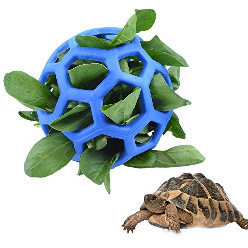 Image of Tortoise Treat Ball Fruit Vegetable Feeder Holder Foraging Toy for Pet Tortoise Turtle