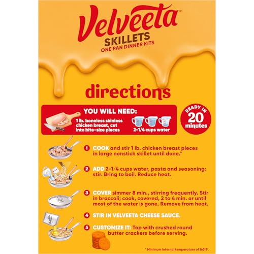 Velveeta 2100004434 Skillets Chicken & Broccoli One Pan Dinner Kit thumb #7