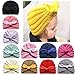 CHSEEA 12 Pezzi Baby Cappello Berretto Set per Bambino, Neonate Elastiche Fascia Capelli Wraps Turbante Archetto Bowknot Cerchietti Maglieria Copricapo Cappelli Beanie Fasce per Fotografie e Feste #1