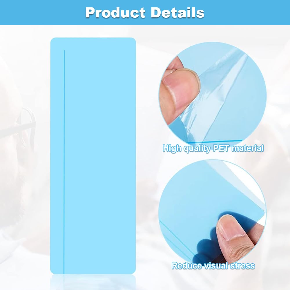 8pcs Guided Reading Strips, Highlight Colored Dyslexia Overlays, Colored Tracking Highlight Overlay Bookmarks - Image 3