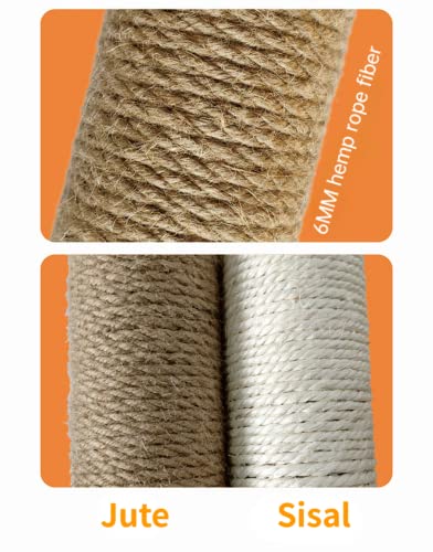 2 repuestos para poste rascador gato M8 sisal verde 12.5 cm miniatura 4