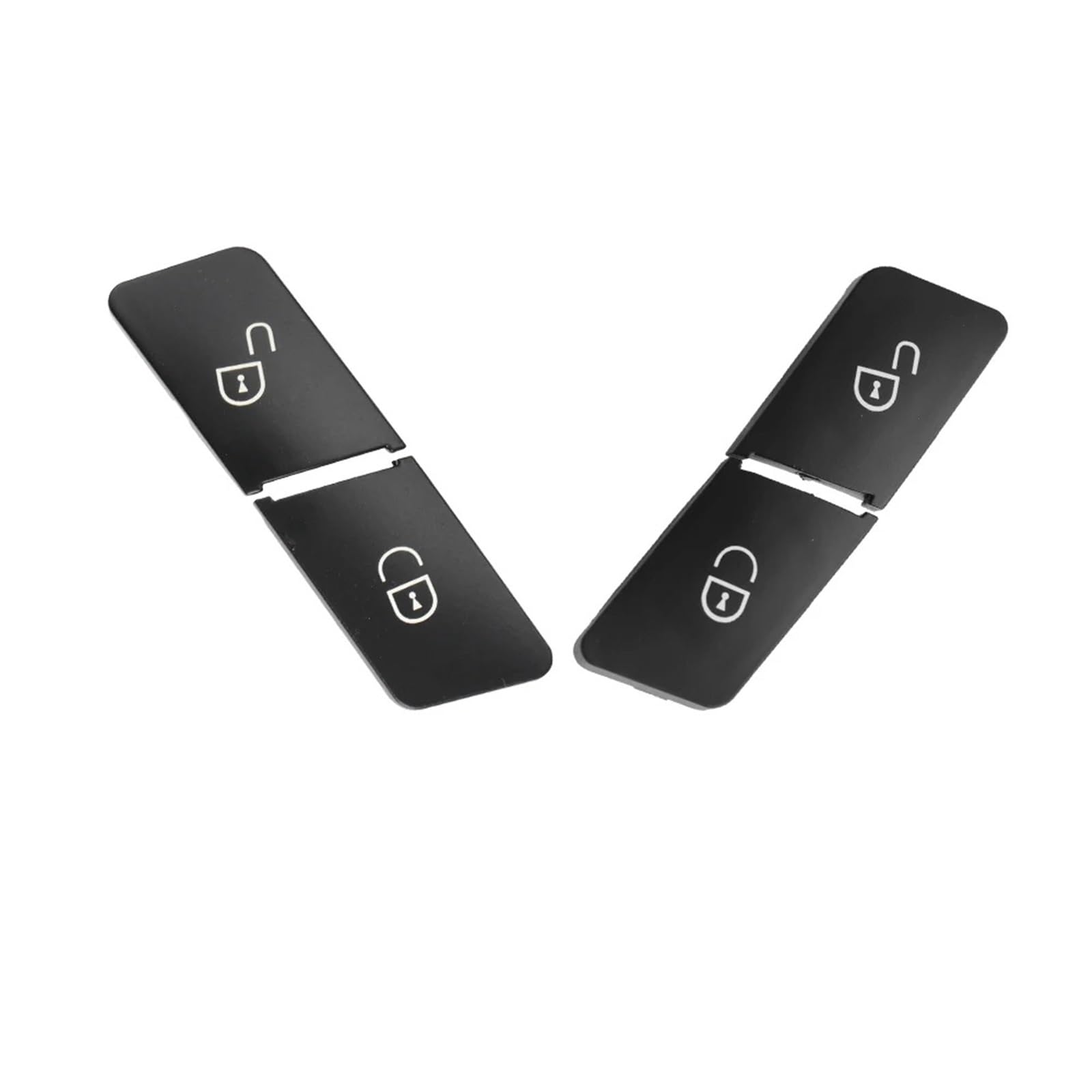 Car Trim Interior for Benz C for GLK W204 E Class W212 W207 GL ML for GLE for GLS W463 W156 W166 Car Interior Left Right Door Lock Switch Button(Black (1 Pair))
