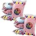 Papa John's Cotton Candy Blue and Pink Party Flavors Supplies Birthday Treats for Kids, Kosher, 3oz Bag (6-Pack)