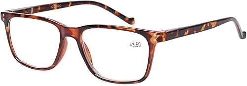 Miniatura 4 de JOSCHOO Paquete de 5 lentes de lectura para hombres y mujeres, bisagras de resorte, anteojos cómodos para leer (5 mezclas, 1.0 medianas)