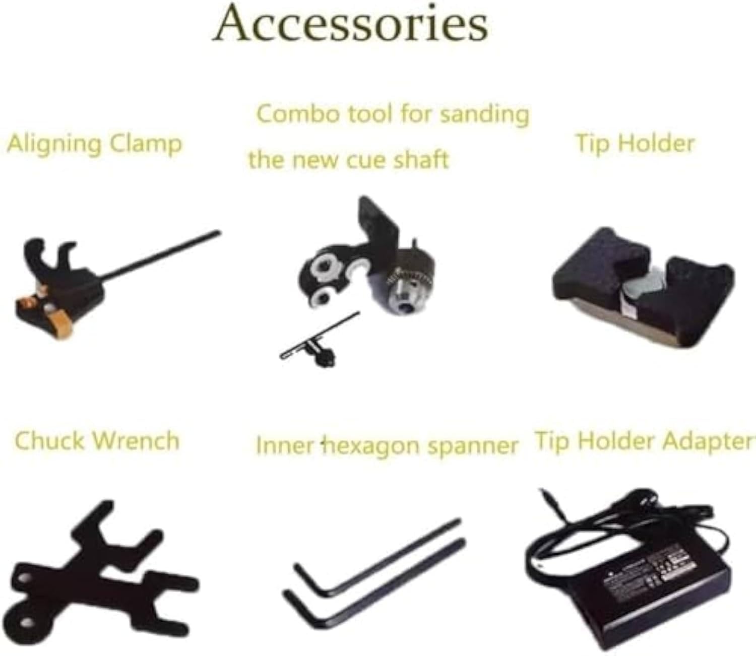 Herramienta de reparación de Puntas de Taco de Billar, Kit de reparación de Puntas de Billar 7 en 1, Compatible con Abrazaderas de Puntas de Billar, para reparación de Abrazaderas de Puntas de Billar