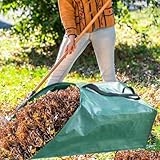 100 l und 200 l. Für Laubsammelbeutel für einfache Entsorgung und Kompostierung von Gartenabfällen mit Kunststoffmaterial für wiederholten Einsatz in Gärten und Rasenflächen (100 l)