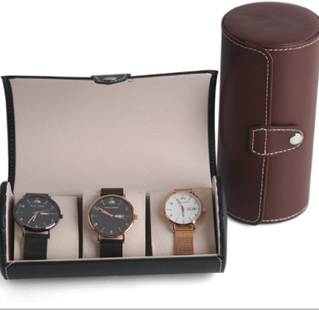 Uhrenbox Uhrenkasten Uhrenbox 9 Cm Lang 19,5 Cm Hoch, Männer Oder Frauen Mechanische Uhr Quarzuhr Leder Schwarz Zylinder Aufbewahrungsbox Schmuckschatulle Uhren Aufbewahrungsbox ( Blue : D , Size : 7.
