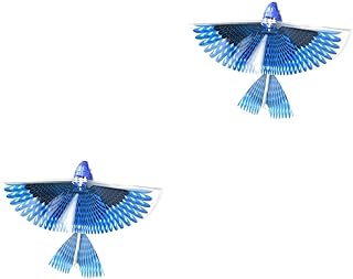 Toyvian 2 Pcs Flying Ball Toy Flying Toys Blue Gifts Glow Flying Toys Flying Bird Hand Flying Flapping Bird Flashing Bird Electronic Bird Toy Helicopter Blue Child Circling Beach
