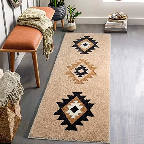 Amazon.com: DEXDE Boho Bathroom Rug Runner 20x72 Long Bath Mat for ...