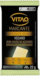 Chocolate Vegano Zero, Branco, Vitao, 22 g