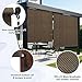 KANAGAWA 8'(W) x8'(H) Mocha Outdoor Roller Shade - Cordless Exterior Roll Up Sun Shade for Patio, Pergola, Front Porch, Gazebo - Outdoor Blinds Screens for Patio