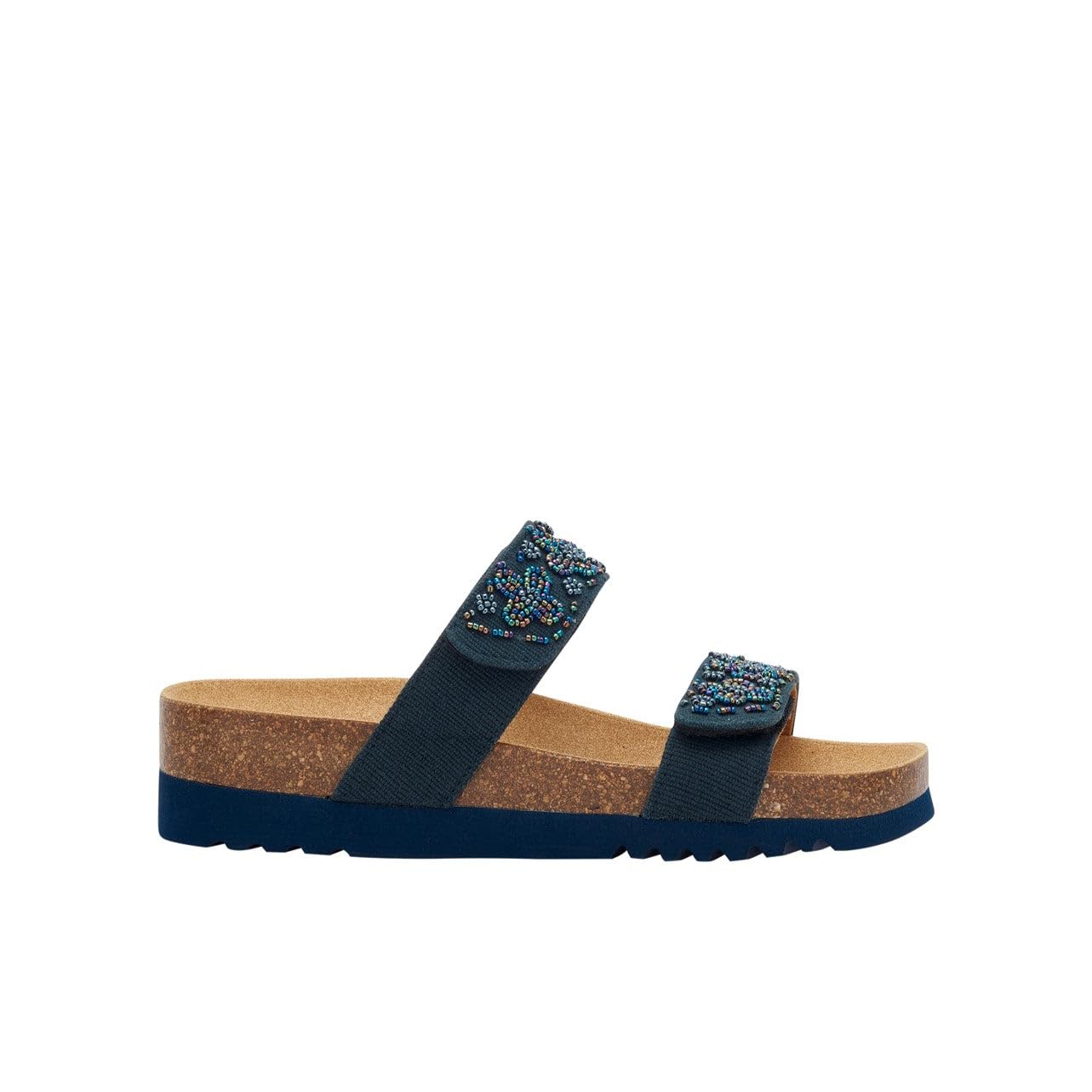 Scholl Women's Zafirah Sandal, Navy Blue, 7 UK