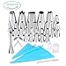 Produktbild DIY Kuchen Dekorieren Kit, Kuchen Dekorieren Zubehör, Kuchen Rohrleitungen Zuckerguss Düsen Tipps Kit Set für Kuchen Cupcake Dekorieren Kekse Gebäck Herstellung Werkzeug (39PCS)