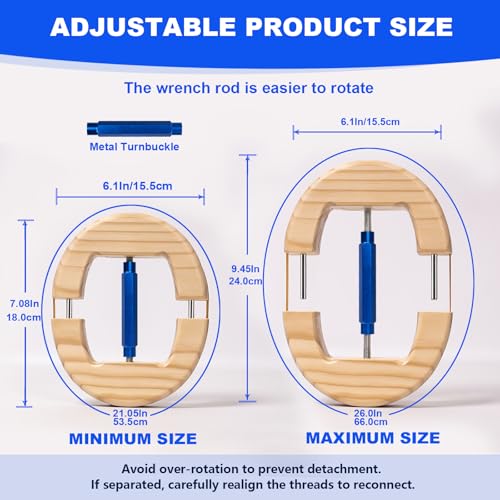 Image of Hat Stretcher, Oval Hat Stretchers for Men Fitted Hats, Cowboy Hat Jack