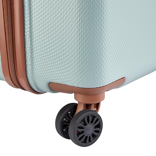 Image of DELSEY PARIS Juliette 65.5 cms Medium Check-in ABS /Polycarbonate Hard Sided 8 Wheels Spinner Suitcase /Trolley Bag for Travel with TSA Lock- Sage Green