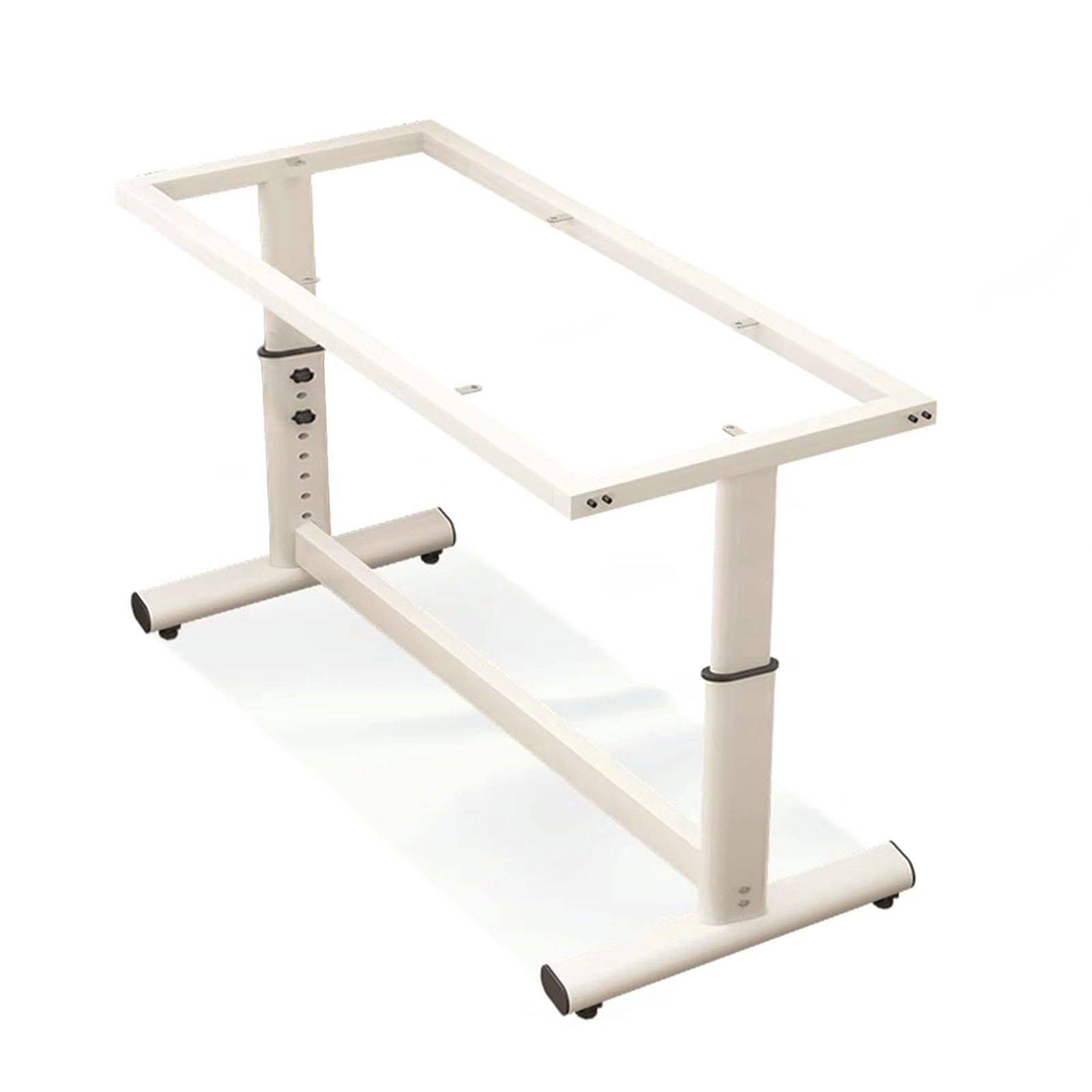 Kfgisd White For Folding Tables, Stand Up Desk Frame Height Adjustable Table Legs Sit Stand Desk Frame ，Metal Furniture Legs(,55 * 75Cm/21.7 * 29.5In)